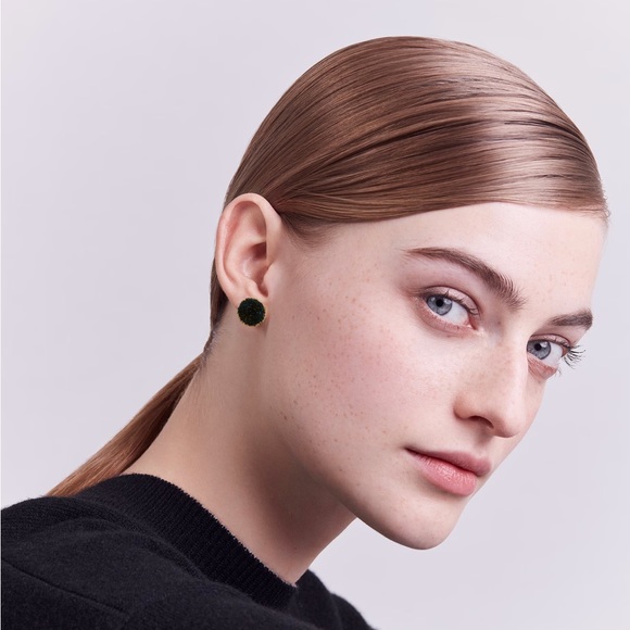 Anthro Druzy Quartz Earrings in Carbon - Picture 2 of 6